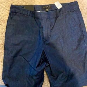 10” dark blue shorts.